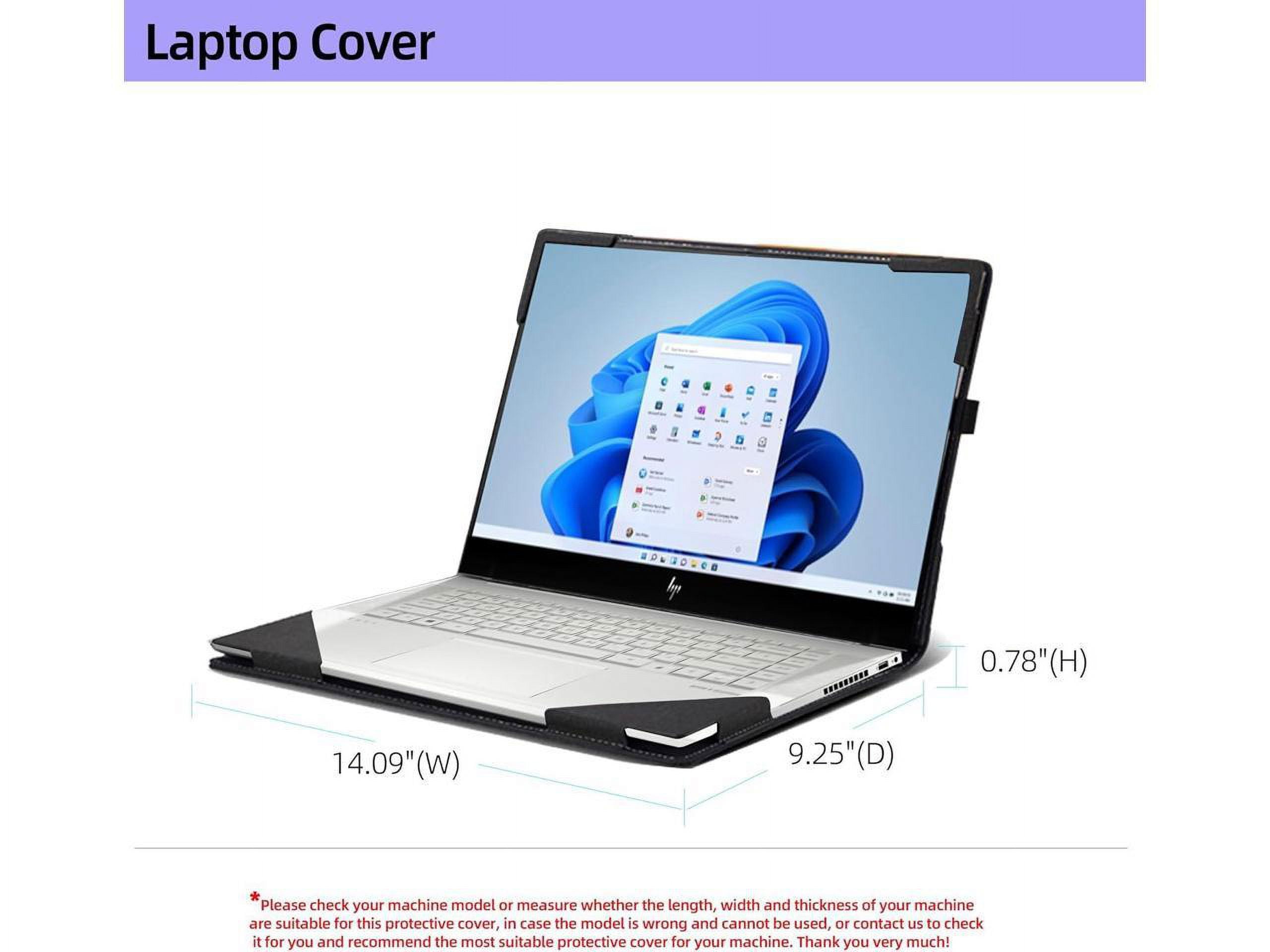 Laptop Cover for HP Envy x360 Laptop 15t /15z-XXX/15-fh|15-ed/15z-ey15-er/15-ep/15t-es100|2-in-1 Laptop.All Inclusive Drop Case 15.6 inch PU Leather Inside Pocket Cover Shell