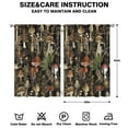 thumbnail image 2 of Mushroom Curtains-Blackout Curtains Bedroom Decor Living Room Darkening Grommet Window Drapes 2 Panels Set 42x63 inch, 2 of 2