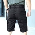 thumbnail image 4 of Men's Outdoor Capri Pants Summer Training Shorts With Webbing Waist, 4 of 4