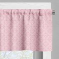 thumbnail image 5 of Ambesonne Pink Valance & Curtain, Hearts Hexagons Abstract Art, 55"x36", Pale Rose Blush, 5 of 7