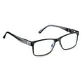 thumbnail image 2 of Equate Men's Finn Bluelight Rectangular Reading Glasses with Case, Black, +2.00, 2 of 13
