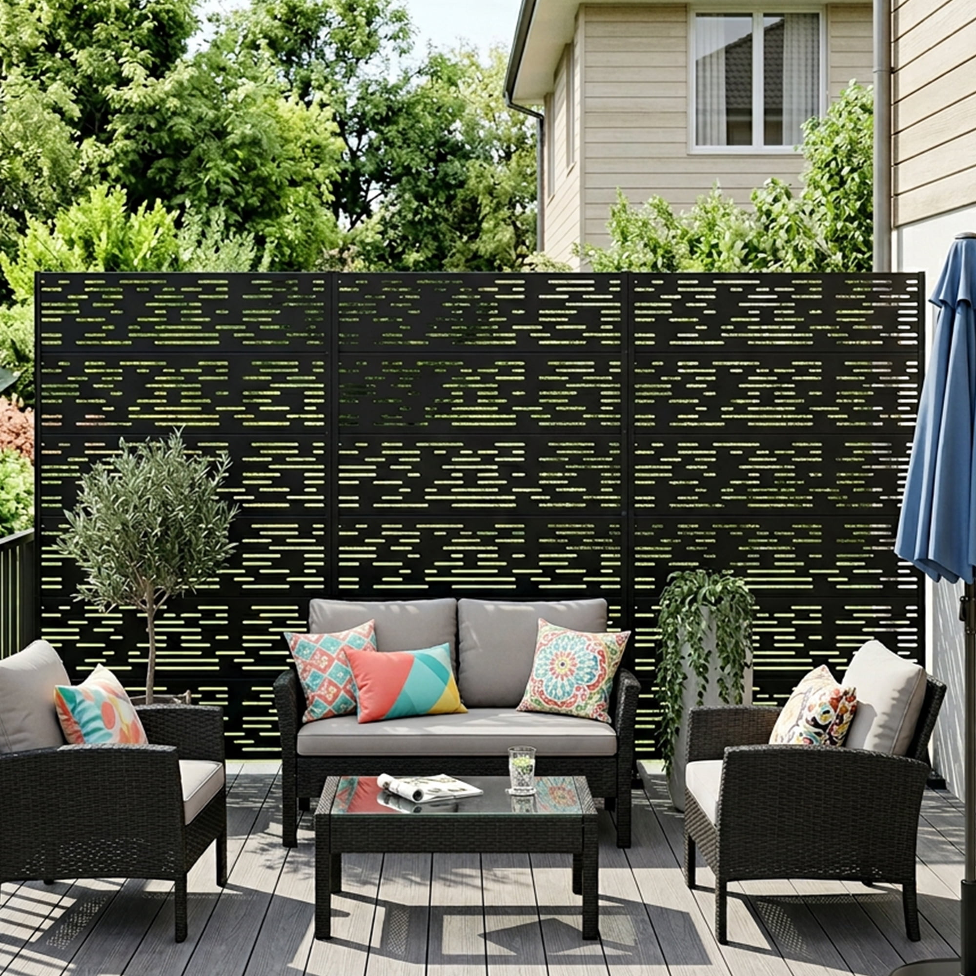 Metal Privacy Metal Screen Fence Panel