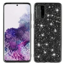 SaniMore for Samsung Galaxy A53 5G 6.5" Glitter Case, Flexible TPU Anti-Fingerprint Anti-Scratch Heavy Duty Full Body Protective Case for Samsung A53 5G Women Men, Black