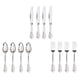 thumbnail image 3 of Cubiertos de plástico desechables - de 4 tenedores + 4 cucharas + 4 cuchillos - Artículos de plata para bodas (4 - Dorado, plateado, bla perfecl Vajilla de fiesta, 3 of 8