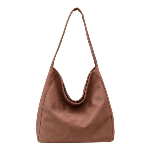 HGIEYS Suede Hobo Bag for Women Large Tote Shoulder Bags Carryall Travel Work Handbag Purse Fall Winter