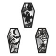 thumbnail image 1 of DFC Classic Bat Pumpkin Shape Wood Plus Sticker Wall Hanging Decoration, 1 of 5