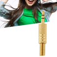 thumbnail image 1 of Gold Plated 3.5mm 3 Pole Stereo Audio Male Jack Plug Connector Solder Part for Headphone Workhe, 1 of 8