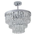 thumbnail image 2 of Bethel International Chandelier Chrome Metal & Crystal, 2 of 5