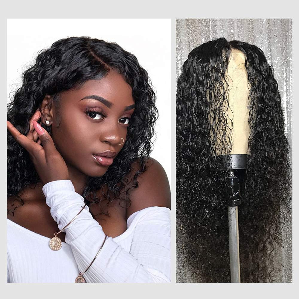 Deep Curly Human Hair Wigs, VIPbeauty Brazilian Deep Wave Human Hair ...