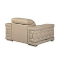 thumbnail image 3 of Titan Furnishings 38" Modern Genuine Italian Leather Chair in Beige, 3 of 13