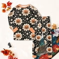 thumbnail image 6 of CAICJ98 Toddler Girl Halloween Pajamas Pumpkin Ghost Boy Pajamas Long Sleeve Top and Pants Pjs Set Kids 2 Piece Soft Cotton Sleepwear (7-8 Years,Black), 6 of 9