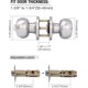 thumbnail image 3 of Door Knobs Interior Keyed Difference Entry Front Bedroom, 3 of 5