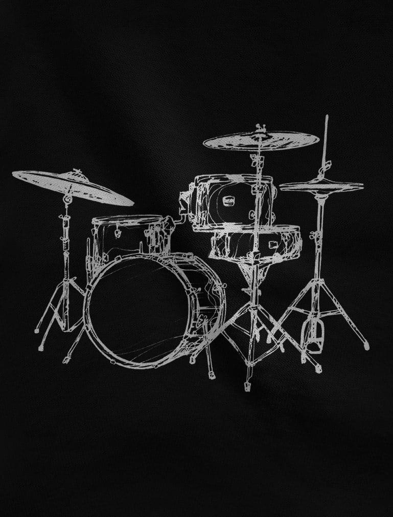 Bobnarjeva majica s kratkimi rokavi - Cool Drums DesignBobnarjeva majica s kratkimi rokavi - Cool Drums Design  