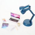 thumbnail image 2 of Dollhouse Miniatures Mobile Phone Tablet Folding Laptop Computer Simulation Table Lamp Model Casual Office Set, 2 of 6