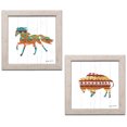 thumbnail image 2 of Gango Home Decor Southwestern Vibes II & IV; Two 12x12in Art Prints in Distressed White Frames, 2 of 6