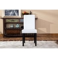 thumbnail image 2 of Urban Style White - Solid Wood Legs - Eat - in Kitchen Decoration - Comfortable Padded Parson Chairs Set of 2, 2 of 3