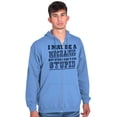 thumbnail image 4 of Mechanic Cant Fix Stupid Rude Honest Zip Hoodie Sweatshirt Men Brisco Brands 2X, 4 of 6