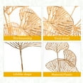 thumbnail image 5 of REACHISE 4pcs Artificial Leaf Birthday Party Decoration Gold Leaf Table Centerpiece Decor, 5 of 8