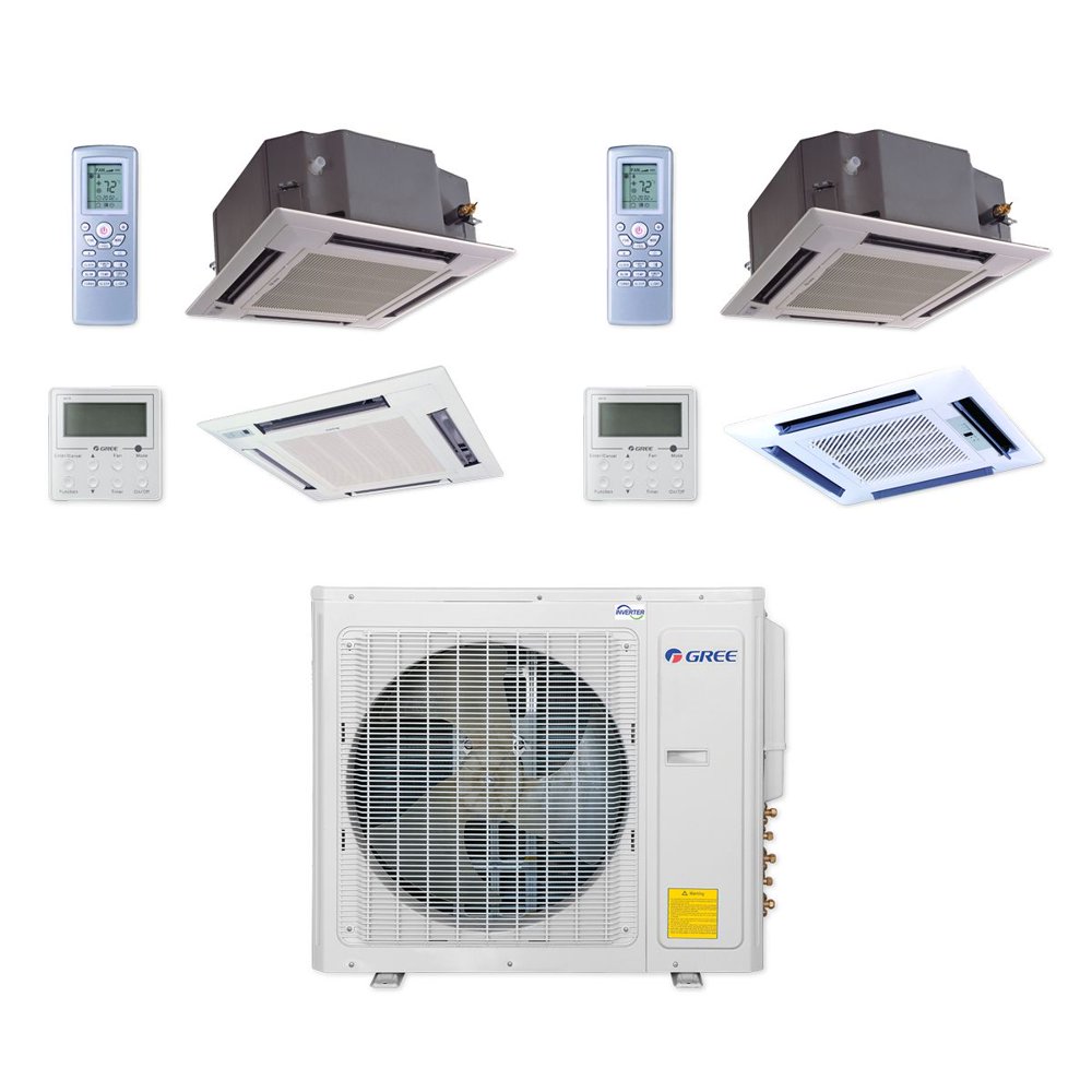 Gree MULTI30CCAS206 30,000 BTU Multi21+ DualZone Ceiling Cassette
