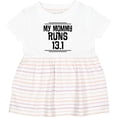 thumbnail image 3 of Inktastic Mommy Runs Half Marathon Girls Baby Dress, 3 of 5