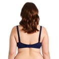 thumbnail image 4 of Curve Muse Women's Plus Size Unlined Underwire Lace Bra with Cushion Straps-Navy, Mauve-Size:44C, 4 of 6