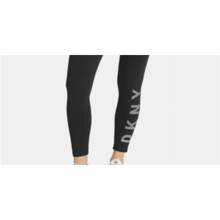 DKNY Women's High waisted Logo Legging Black Size Medium