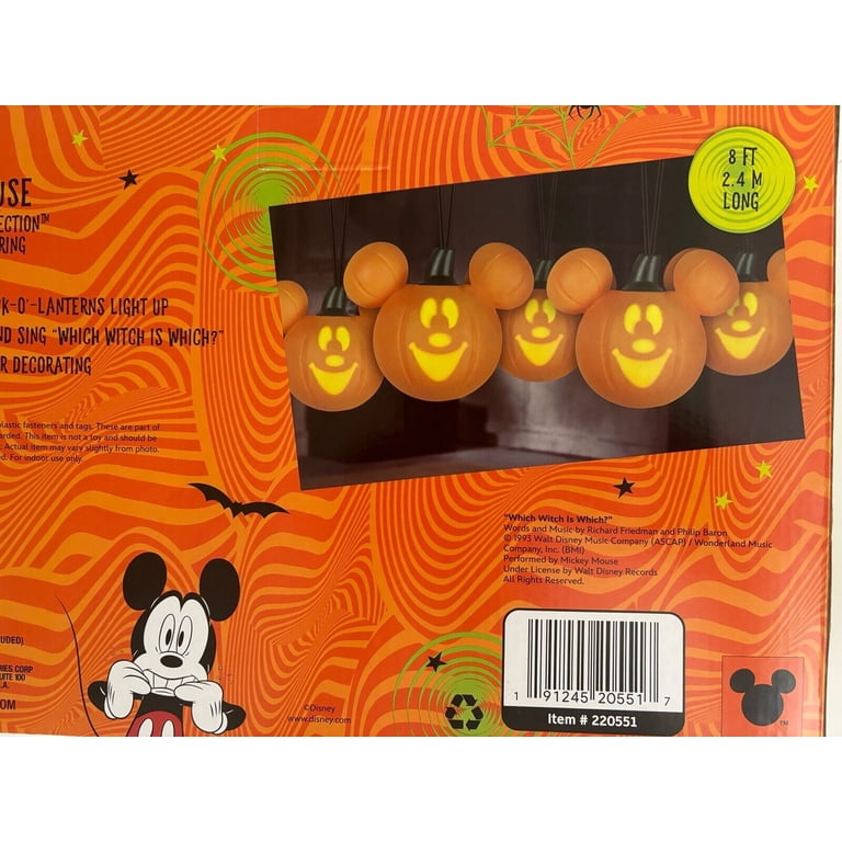 Disney ~ Halloween 🎃 Mickey Pumpkin Singing Projection ~ String