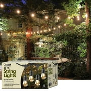 Feit Outdoor Weatherproof String Light Set, Black, 48 ft, 24 Light Sockets