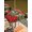 Red Black, variant on Outdoor Tablecloth with Umbrella Hole and Zipper, Christmas Round Table Cloth 54 Inch Waterproof Tablecloth, Red Cardinal Poinsettia Hut Berry Pine Needles Picnic Table Cover for Patio Camping