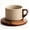 standard type, variant on Retro ceramic coffee mug, Creative Cone coffee cup set elegant small- Solid handle and coaster - Suitable for , restaurant, party and office use.250ml/8.45floz (standard type)