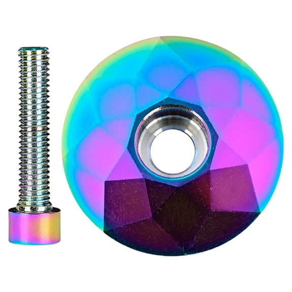 Aluminum Alloy Bicycles Headset Top Cap with Screw Light Weight Mountain Bike Stem Top Cap Cover Cycling Supplies