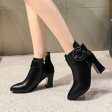 

Women Pointed Toe High Heel Back Zipper Fashion Party Shoes