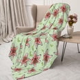 thumbnail image 3 of Gaeub Lilies Flowers Print Flannel Throw Blanket, Home Fleece Throw Blanket for Couch or Bed,Decorative Blankets,Lightweight Fuzzy Flannel Blanket-50"x40", 3 of 6