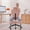 Pink, variant on Pinmoco Cloud-Style Cross Legged Office Chair, Kneeling & Criss Cross Swivel Desk Chair with Full Lumbar Support, 360° Rotating Footrest, Ergonomic ADHD Meditation Yoga Chair for Home Office, Pink