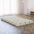 thumbnail image 3 of Tropical Foldable Mattress, Leaves with Polka Dots, 78.7" x 47.2", Pale Taupe and Eggshell, by Ambesonne, 3 of 4