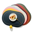 thumbnail image 3 of Bangcool Napperon en Faux Cuir Réversible Imperméable Napperon de Table pour Cuisine, 3 of 10