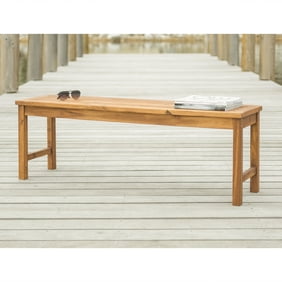 Ubesgoo Rustic 2 Person Wooden Wagon Wheel Bench Brown Walmart Com Walmart Com