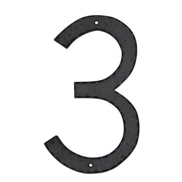 Colonial Script House Number / Large Cursive Number / Thin Cursive