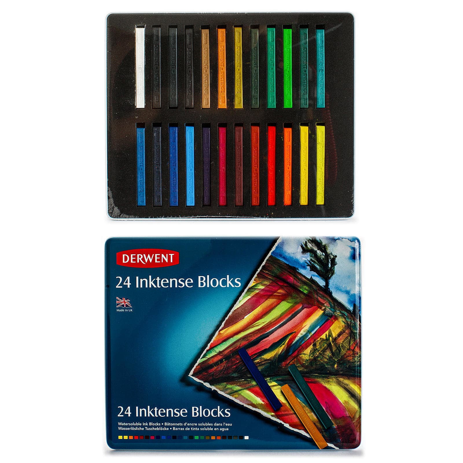 Derwent : Inktense Pencil : Tin Set of 12