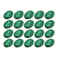 thumbnail image 1 of Harhinhe 20 cuentas de joyería de cabujón con piedras preciosas de malaquita en forma de huevo, 18x13mm para regalos de aniversarios de cumpleaños de Navidad, 1 of 7