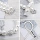 thumbnail image 4 of 2 Pack White Beaded Magnetic Curtain Tiebacks, Simple and Elegant, Modern Style, Suitable for Most Curtains, 4 of 5