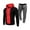 10Red, variant on guisaled Men's Casual Tracksuit Set 2 Piece Colorblock Sweatsuits Athletic Sports Long Sleeve Jogging Pullover Hoodies Sweatpants Set