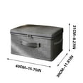 thumbnail image 3 of Latrodar Storage Containers with Lids Divided Space Saver Bag Living Room Dorm Clothes Storage Solid Clothing Storage Bins Collapsible for Blanket Comforters Clothes Sheet Toys 1PC, 3 of 4