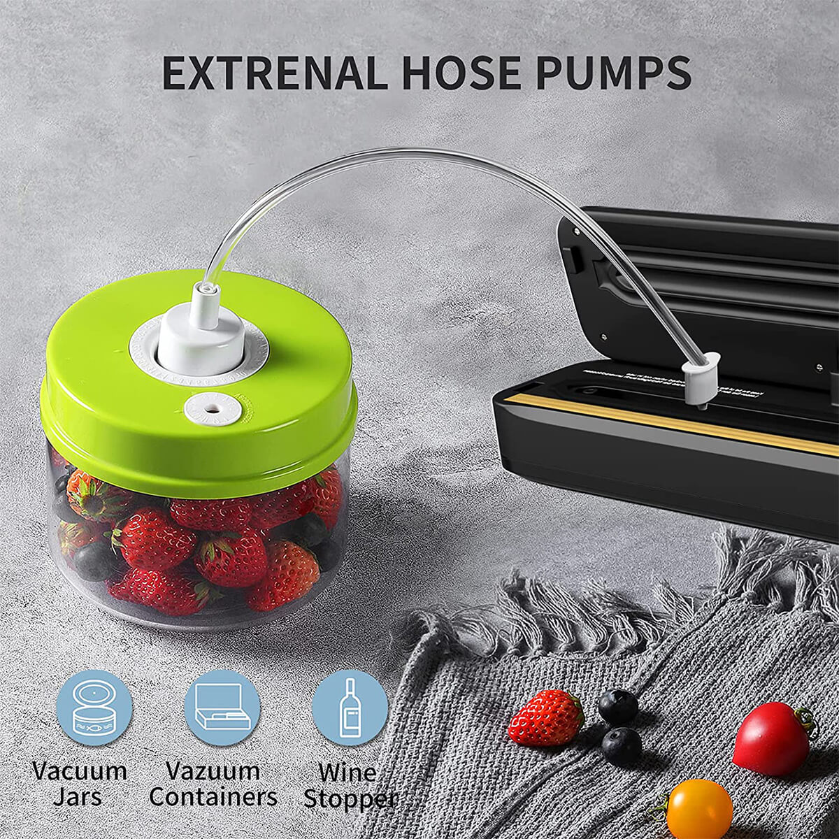AUTOGEN Vacuum Sealer Machine Food Vacuum Sealer with Built-in Air Sealing System