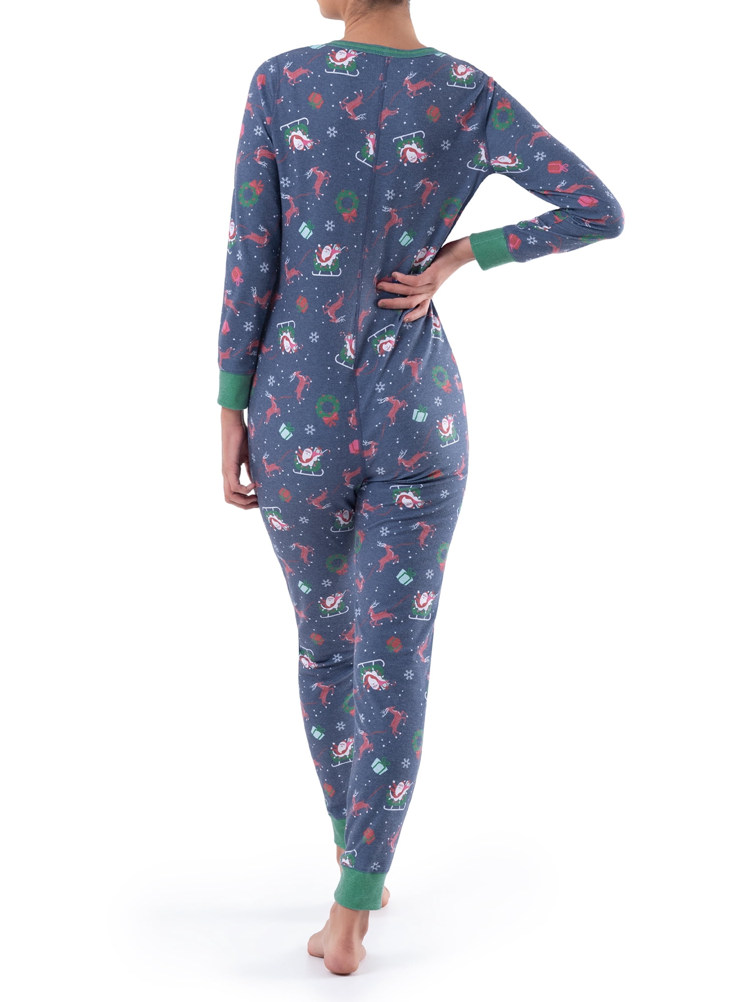 Fruit of the Loom Women's and Women's Plus Long Underwear Waffle Thermal Union Suit