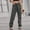 Grey, variant on Women Vintage Cargo Pants Baggy Jeans Fashion 90s Streetwear Pockets Wide Leg High Waist Straight Trousers Overalls Womens Pants Casual Work Winter Womens Pant Romper Casual Pants for Women Casual