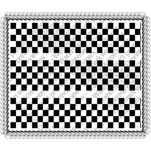 Checks Checkered Flag Celebration Birthday Cake Borders Designer Prints ...