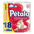 thumbnail image 1 of Papel higiénico Pétalo Rendimax 18 rollos con 280 hojas dobles c/u, 1 of 4