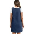 thumbnail image 5 of Sleeveless A-line Denim Dress Women Casual Loose Jean Dress with Pocket, 5 of 7
