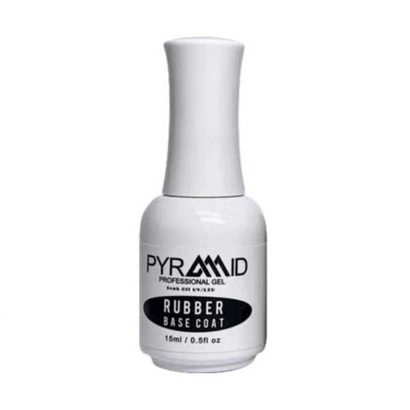 Pyramid Professional Rubber Base Coat 0.5oz Gel Soak Off UV/LED Nail Polish Manicure